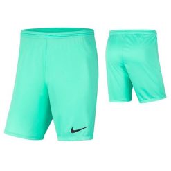 Spodenki piłkarskie męskie Nike Dry Park III treningowe szybkoschnące Dri Fit. Niebieskie szorty sportowe męskie Nike, bez wzorów, sportowe. Za 83.11 zł.