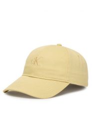 Calvin Klein Czapka z daszkiem Monogram Embroidery Baseball Cap LV04K5024G Żółty. Żółte czapki męskie Calvin Klein, bez wzorów, z bawełny. Za 169.99 zł.