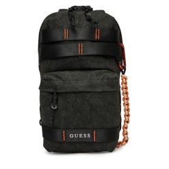 Plecak Guess. Czarne plecaki męskie Guess, z aplikacjami. Za 279.99 zł.