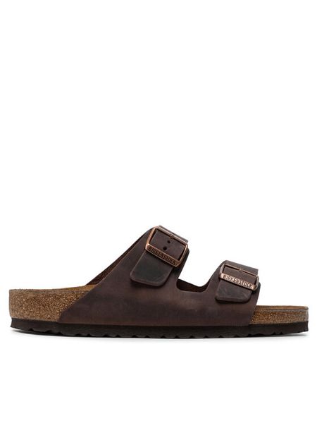 Birkenstock Klapki Arizona Bs 0052531 Brązowy. Brązowe klapki i japonki męskie Birkenstock, bez wzorów, z nubiku. Za 439.00 zł.