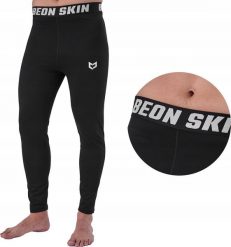 Beon Spodnie termoaktywne męskie Beon Skin Flare Quantum Black L. Czarne bielizna termoaktywna męska Beon, l, bez wzorów, bez ramiączek. Za 49.95 zł.
