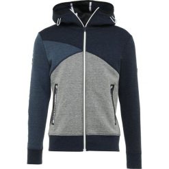 Superdry GYM TECH SPLICED ZIPHOOD Bluza rozpinana midnight navy marl/black. Bluzy bez kaptura męskie marki Superdry. Za 419.00 zł.