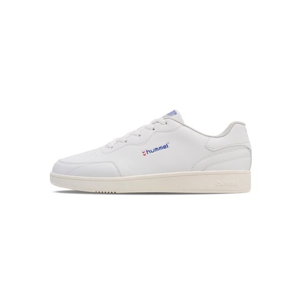 Sneakersy Hummel Match Point MP. Białe buty sportowe na co dzień męskie HUMMEL, bez wzorów, bez ramiączek, bez kaptura, na fitness i siłownię. W wyprzedaży za 198.00 zł.