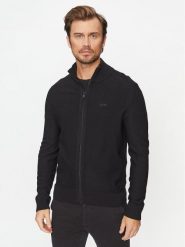 Boss Sweter Avac_Fz 50501750 Czarny Regular Fit. Czarne kardigany męskie Boss, m, bez wzorów, z syntetyku, bez ramiączek. Za 589.99 zł.
