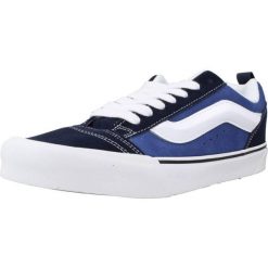 Tenisówki Vans Model Knu Skool Kolor Niebieski. Niebieskie trampki męskie Vans, bez wzorów, z tkaniny, sportowe, bez zapięcia. W wyprzedaży za 339.75 zł.