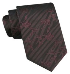 Męski Krawat - Angelo di Monti - Odcienie Brązów, Kwiaty. Krawaty i muchy męskie Angelo di Monti, bez wzorów, z tkaniny, eleganckie. Za 45.00 zł.