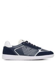 EA7 Emporio Armani Sneakersy 7X000405 AF19826 MZ069 Granatowy. Niebieskie buty sportowe na co dzień męskie EA7 Emporio Armani, m, bez wzorów, ze skóry, bez ramiączek, bez kaptura. Za 509.99 zł.
