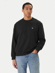 Calvin Klein Jeans Bluza LV04RC296G Czarny Regular Fit. Czarne bluzy nierozpinane męskie Calvin Klein Jeans, m, bez wzorów, z bawełny, bez ramiączek, bez kaptura. Za 349.99 zł.