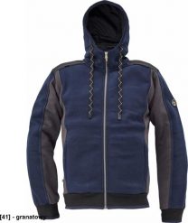 CERVA DAYBORO - męska bluza, kaptur, odblaskowe elementy, 55% bawełna, 45% poliester - granatowy 3XL. Niebieskie bluzy nierozpinane męskie CERVA, m, bez wzorów, z bawełny, bez ramiączek, bez kaptura. Za 184.85 zł.