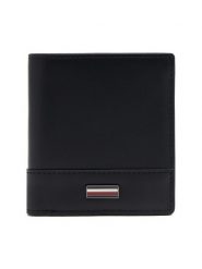 Tommy Hilfiger Portfel Th Corp Trifold AM0AM13247 Czarny. Czarne portfele męskie Tommy Hilfiger, bez wzorów, ze skóry. Za 189.99 zł.