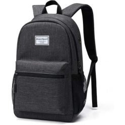 Plecak Aspensport 18 L Ciemnoszary. Szare plecaki męskie AMSPORT, bez wzorów. Za 91.19 zł.