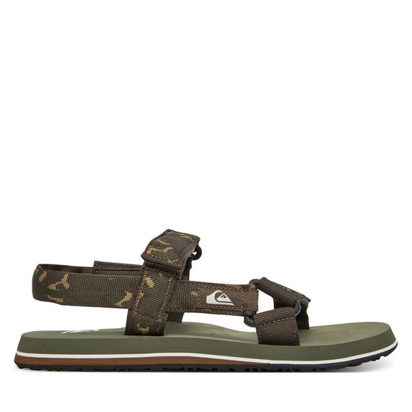Sandały Quiksilver. Zielone sandały męskie Quiksilver, bez zapięcia. Za 199.99 zł.