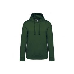 Bluza z kapturem Kariban. Zielone bluzy nierozpinane męskie KARIBAN, m, bez wzorów, bez ramiączek, z kapturem. Za 193.50 zł.