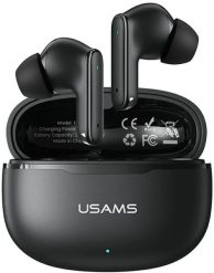 Słuchawki TWS USAMS E05 Bluetooth 6.0 bezprzewodowe czarny. Czarne słuchawki bluetooth Usams. Za 32.89 zł.