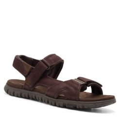 Sandały Lasocki. Czerwone sandały męskie Lasocki, bez zapięcia. Za 159.99 zł.