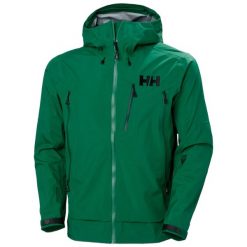 Wodoodporna kurtka Helly Hansen Odin 9 Worlds 2.0. Zielone kurtki męskie Helly Hansen, m, bez wzorów, bez ramiączek, bez kaptura. W wyprzedaży za 1,669.50 zł.