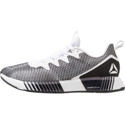 Reebok FUSION FLEXWEAVE Obuwie do biegania treningowe white/skull grey/blac. Białe buty do biegania męskie Reebok, z materiału. Za 549.00 zł.