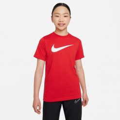 Koszulka z krótkim rękawem Nike CW6941 657 Czerwony. Czerwone t-shirty sportowe męskie Nike, bez wzorów, z poliesteru, eleganckie, bez ramiączek. Za 178.99 zł.
