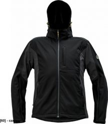 CERVA DAYBORO softshell - męska kurtka softshellowa, odpinany kaptur, odblaskowe elementy, 100% poliester - czarny S. Czarne kurtki męskie CERVA, m, bez wzorów, z poliesteru, bez ramiączek, bez kaptura. Za 232.39 zł.