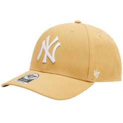 47 Brand New York Yankees MVP Cap, Czapka z daszkiem dla dorosłych. Żółte czapki męskie 47 Brand, bez wzorów, z wełny, sportowe. Za 173.50 zł.