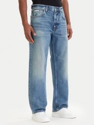 Calvin Klein Jeans Jeansy 90S LV04RF725G Niebieski Straight Fit. Niebieskie jeansy męskie Calvin Klein Jeans, bez wzorów, z bawełny. Za 409.99 zł.