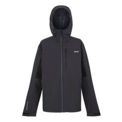 Męska Kurtka Wodoodporna Birchdale II. Czarne kurtki męskie Regatta, l, bez wzorów, sportowe, bez ramiączek, bez kaptura. Za 278.99 zł.