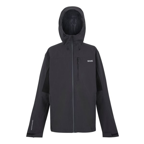 Męska Kurtka Wodoodporna Birchdale II. Czarne kurtki męskie Regatta, m, bez wzorów, sportowe, bez ramiączek, bez kaptura. Za 277.99 zł.