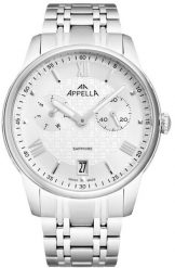 Zegarek męski Appella L70008.5163QF srebrny. Szare zegarki męskie Acappella, srebrne. Za 1,580.00 zł.