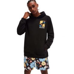 Bluza z kapturem Ellesse Tepsoni. Czarne bluzy nierozpinane męskie Ellesse, m, bez wzorów, z kapturem. W wyprzedaży za 271.00 zł.