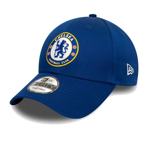 Czapka New Era 9Forty Chelsea FC Lion Crest. Niebieskie czapki męskie New Era, na wiosnę, bez wzorów. Za 109.25 zł.
