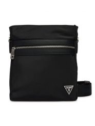 Guess Saszetka HMBENY P6123 Czarny. Czarne saszetki męskie Guess, z aplikacjami, z materiału. Za 359.99 zł.