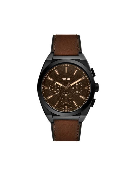 Fossil Zegarek Everett FS6108 Brązowy. Brązowe, analogowe zegarki męskie Fossil. Za 759.99 zł.