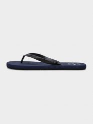 4F Japonki męskie 40. Niebieskie klapki i japonki męskie 4f, bez wzorów, z gumy. Za 39.99 zł.