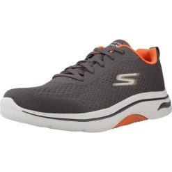 Buty SKECHERS GO WALK ARCH FIT 2.0 Szary. Szare buty sportowe na co dzień męskie Skechers, m, bez wzorów, z tkaniny, bez ramiączek, bez kaptura. Za 387.99 zł.