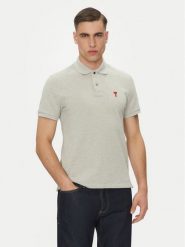 AMI Paris Polo BFUPL001.760 Szary Regular Fit. Szare koszulki polo męskie AMI PARIS, m, bez wzorów, z bawełny, bez kołnierzyka, bez ramiączek. Za 759.99 zł.
