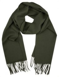 Szalik Wełniany z Kaszmirem, Ciepły, Męski - V. Fraas - Ciemna Zieleń. Zielone szaliki męskie V. Fraas, na zimę, bez wzorów, z kaszmiru, eleganckie. Za 147.00 zł.
