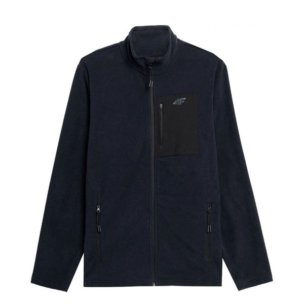 Bluza Męska 4F. Niebieskie bluzy nierozpinane męskie 4f, m, bez wzorów, bez ramiączek, bez kaptura. Za 125.99 zł.