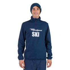 Bluza męska Rossignol Signature Ski Hz Fleece. Czarne bluzy nierozpinane męskie Rossignol, m, bez wzorów, sportowe, bez ramiączek, bez kaptura. Za 449.00 zł.