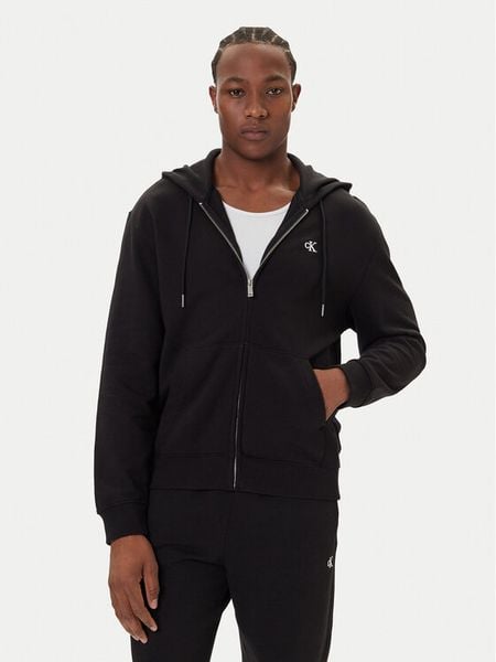 Calvin Klein Jeans Bluza LV04RD240G Czarny Regular Fit. Czarne bluzy rozpinane męskie Calvin Klein Jeans, m, bez wzorów, z bawełny, bez ramiączek, bez kaptura. Za 249.99 zł.