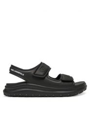 KARL LAGERFELD Sandały KL77015 Czarny. Czarne sandały męskie KARL LAGERFELD, z tworzywa sztucznego, bez zapięcia. Za 479.99 zł.