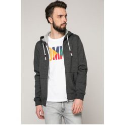 Tommy Jeans - Bluza. Szare bluzy rozpinane męskie Tommy Jeans, z bawełny. Za 359.90 zł.