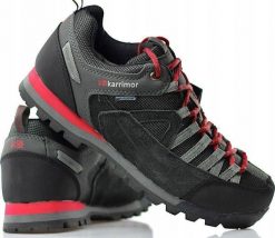 Buty trekkingowe męskie Karrimor czarne r. 39. Czarne buty trekkingowe męskie Karrimor, bez wzorów, bez zapięcia. Za 325.71 zł.