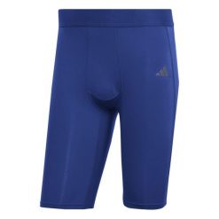 Spodenki męskie adidas Techfit Aeroready Short Tights. Niebieskie bielizna termoaktywna męska ADIDAS, m, bez wzorów, bez ramiączek, do piłki nożnej, techfit (adidas). Za 149.00 zł.