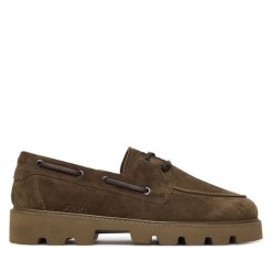 Półbuty JOOP!. Brązowe codzienne półbuty męskie JOOP!, bez wzorów, bez obcasa, bez zapięcia. Za 629.99 zł.