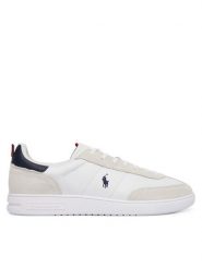 Polo Ralph Lauren Sneakersy 809P01619001 Biały. Białe buty sportowe na co dzień męskie Polo Ralph Lauren, m, bez wzorów, ze skóry, bez ramiączek, bez kaptura. Za 599.99 zł.