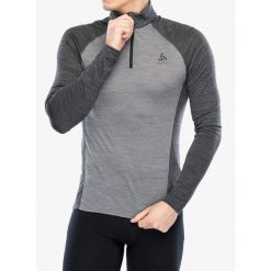 Bluza termiczna męska Odlo Natural Performance PW 150 BL. Szare bluzy nierozpinane męskie Odlo, m, bez wzorów, sportowe, bez ramiączek, bez kaptura. Za 272.99 zł.