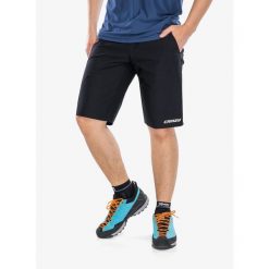 Spodenki turystyczne męskie Crazy Short Pegasus. Czarne szorty sportowe męskie CRAZY, bez wzorów, sportowe. Za 308.99 zł.