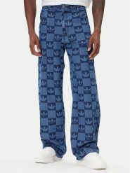 Adidas Jeansy JY2993 Niebieski Regular Fit. Niebieskie jeansy męskie ADIDAS, bez wzorów, z bawełny. Za 329.99 zł.