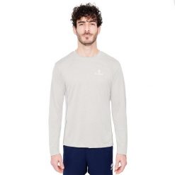 Chłodząca koszulka z długim rękawem i ochroną UV. Szare koszulki męskie z długim rękawem G-HEAT, l, bez wzorów, sportowe, bez kołnierzyka, bez ramiączek. Za 173.83 zł.