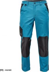 CREMORNE spodnie - męskie spodnie robocze do pasa, wytrzymała tkanina bawełnianiana, 60% bawełna, 40% poliester - morski 42. Zielone długie spodnie sportowe męskie CERVA, bez wzorów, z bawełny. Za 142.59 zł.